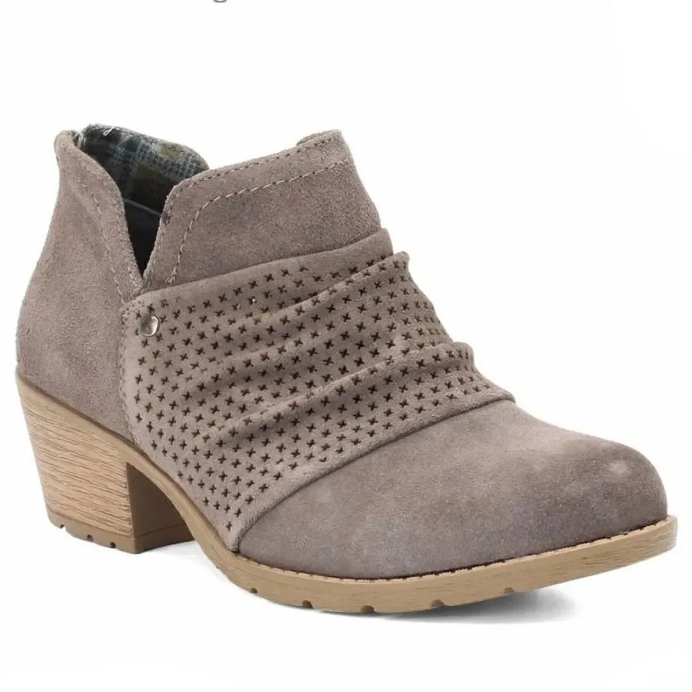 EARTH ORIGINS Women's Oakland Amanda Ankle Bootie Grey Suede Size 7